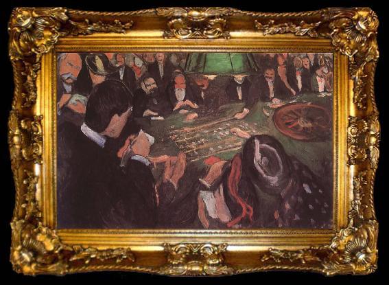 framed  Edvard Munch on the table, ta009-2